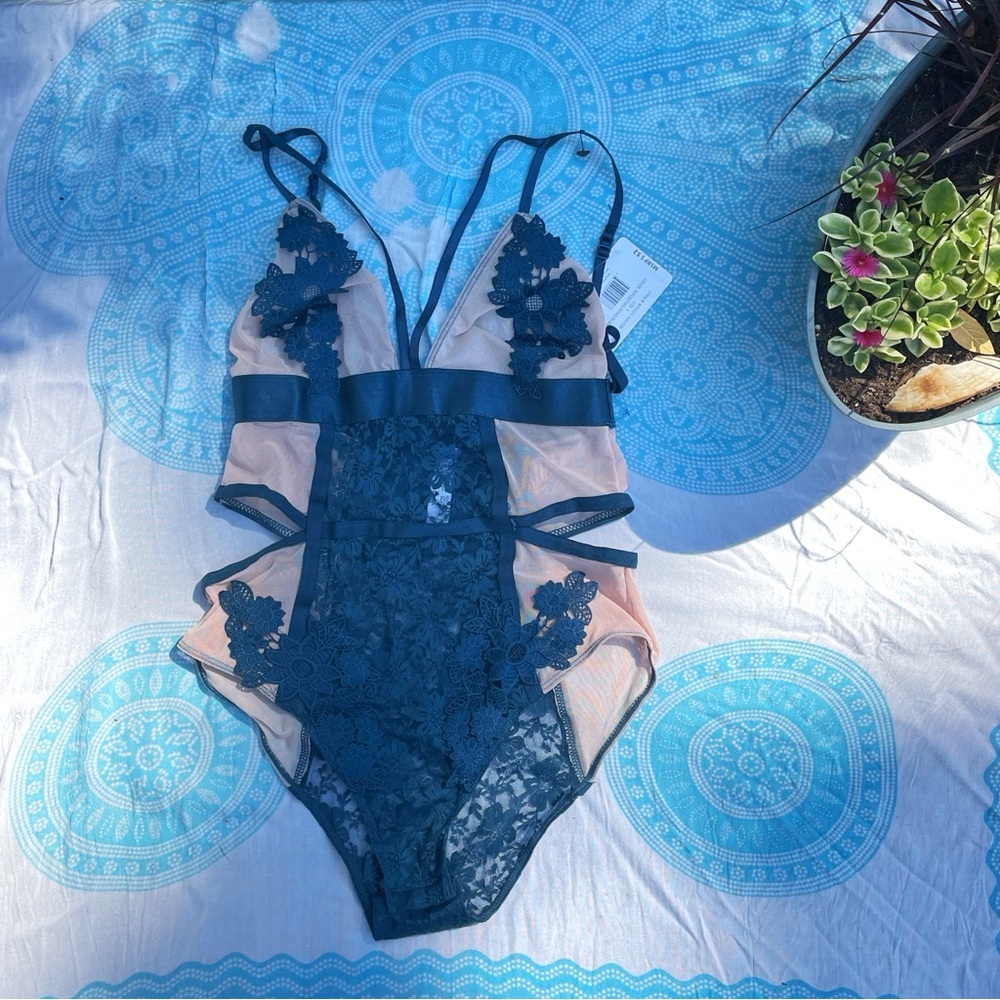 French Affair Sexy Cut-Out Bodysuit